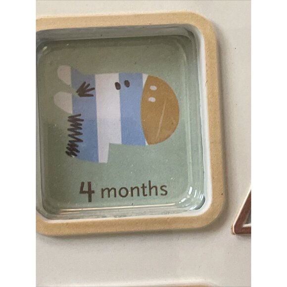 Cudlie! Childs First Year Photo Frame Boy Noahs Ark 13 Photo Insert Windows - Picture 7 of 13